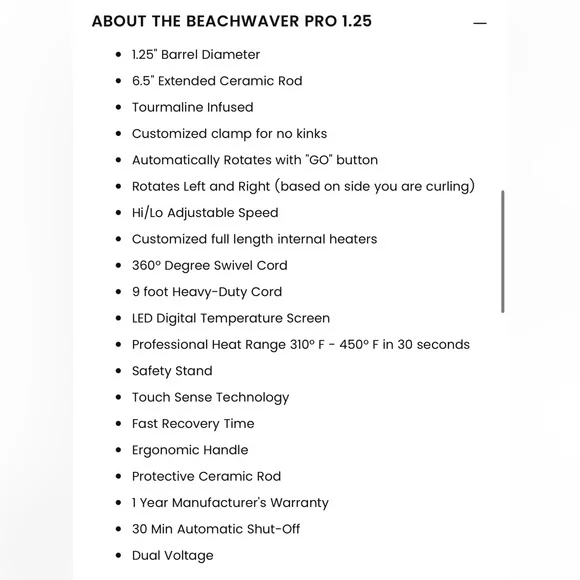 🏝️ • Beachwaver Pro | 1.25” 💕 Perfect Condition! - Picture 9 of 10